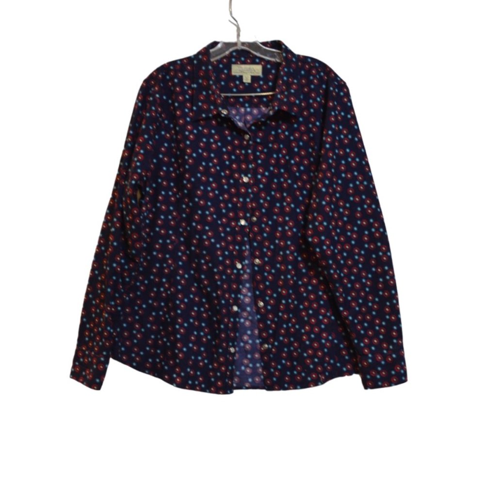 CABELA's Legendary quality TM Corduroy Button-Down Shirt Long Sleeves Women XL